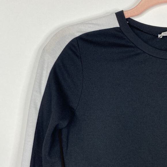 2/$30 ZARA Side Stripe Sweatshirt Dress Black Pullover Long Sleeve Casual #6261 - Picture 7 of 16